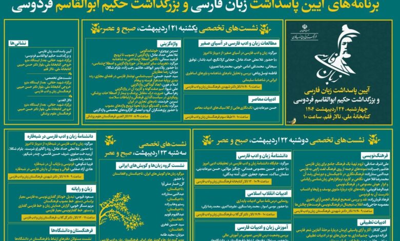 برنامه های آکادمی برای محافظت از زبان فارسی
