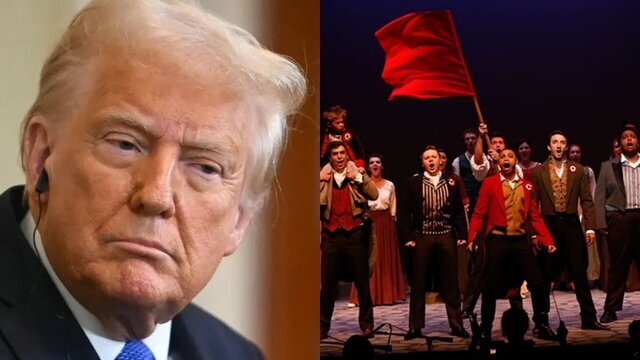 حضور ترامپ در تئاتر نیز یک مزاحمت است