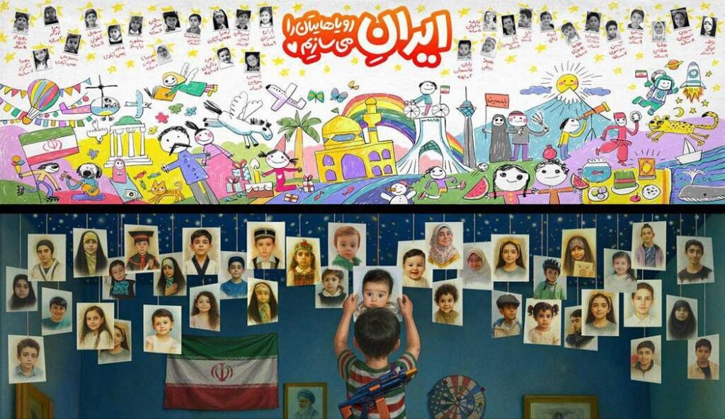 "ما رویاهای شما را می سازیم" ؛ به یاد آوردن بچه های کشته شده در جنگ اسرائیل علیه ایران