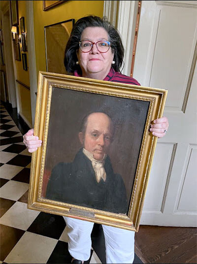 تکان دادن یک نقاشی تاریخی در انبار/عکس رستوران محلی