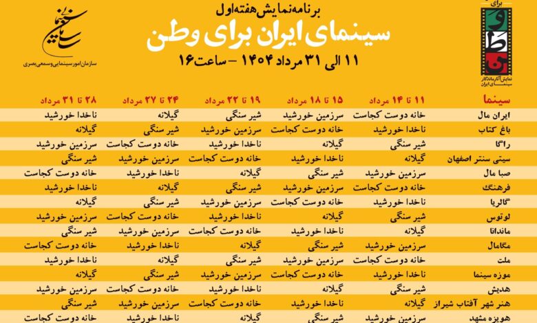 از عباس کیارستامی گرفته تا ناصر تاهاوی مانند نیمی از صفحه سینما
