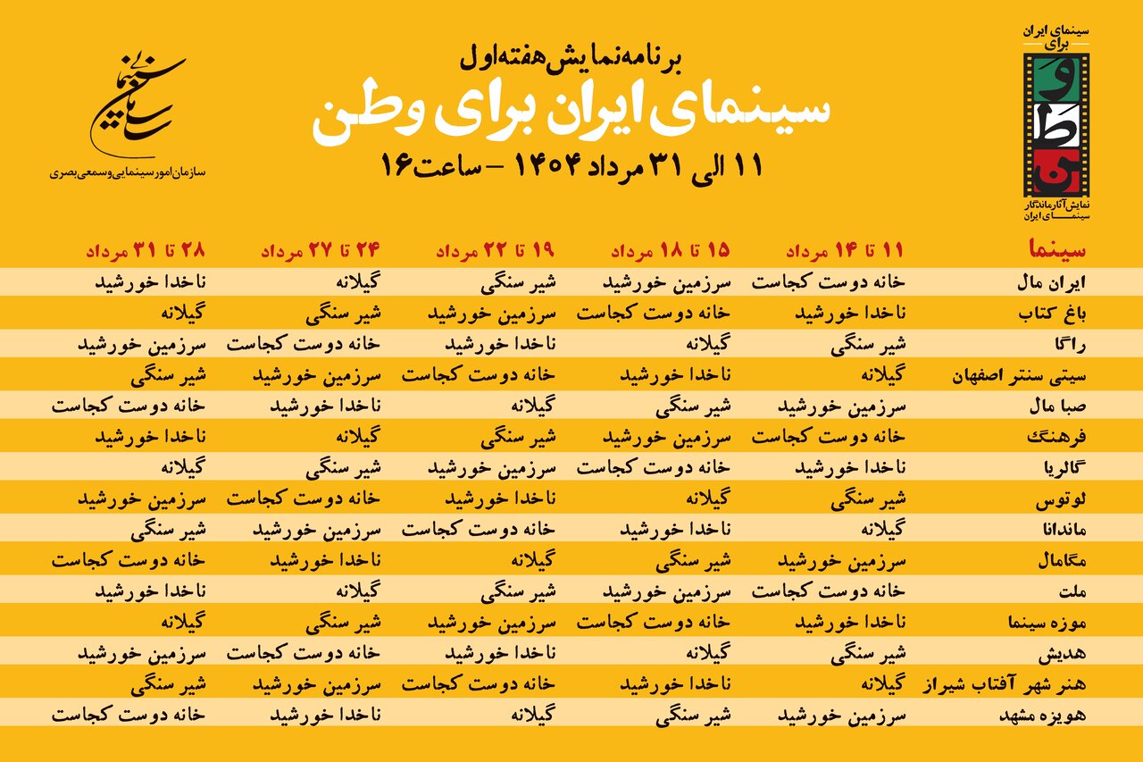 از عباس کیارستامی گرفته تا ناصر تاهاوی مانند نیمی از صفحه سینما
