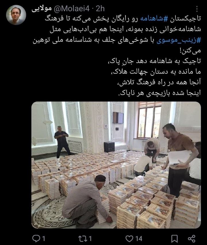 کمدی Shahnameh Mid برای خط قرمز/ صفحه Intersssram Zeinab Mousavi بسته+توییتر