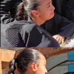 بی قراری نوه محمد کاسبی در مراسم خاکسپاری