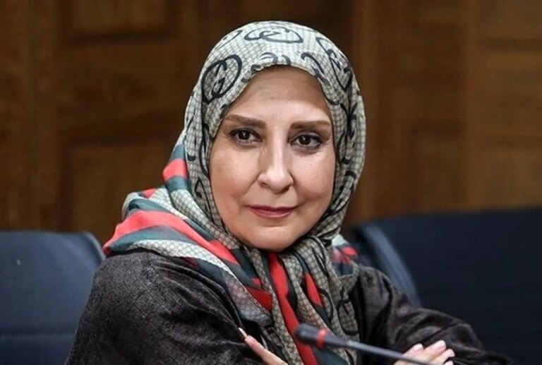 مرجانه گلچین در پشت صحنه سریال بامداد خمار