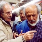 «بهروز وثوقی و ایرج قادری» در پشت صحنه فیلم بت در سال 55