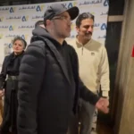 حضور محمدرضا فروتن و علی احسانی برای تماشای تئاتر کافه عاشقی