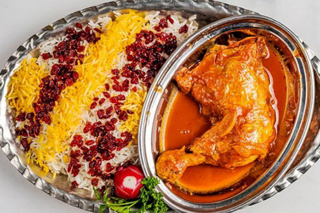 راز مرغ زرشک‌پلو یلدایی فوق‌العاده نرم، به سبک رستورانی!