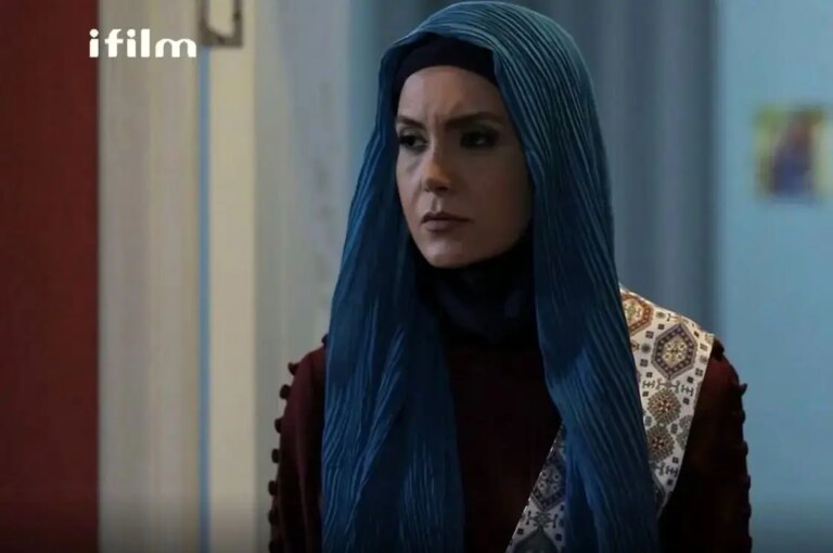 «سامیه لک و عوامل» در پشت صحنه (سریال آنام)؛ سال 96