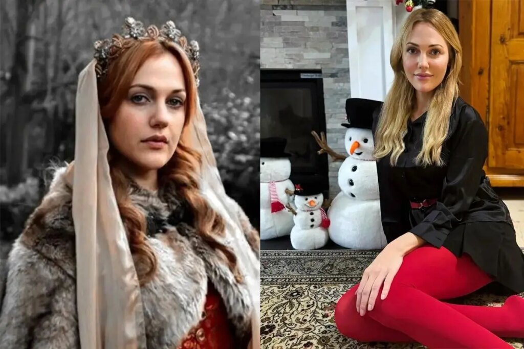 قاب خانوادگی بازیگر زیبای خرم سلطان در کریسمس