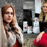 قاب خانوادگی بازیگر زیبای خرم سلطان در کریسمس