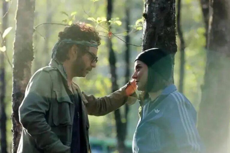 پریناز ایزدیار و پیمان معادی در پشت صحنه «بن سای»