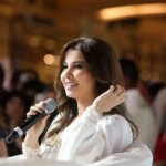 پوشش متفاوت نانسی در دیدار با رئیس‌جمهور لبنان