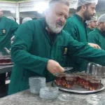 حضور متفاوت علی صالحی بازیگر سریال نون خ در حرم امام رضا (ع)