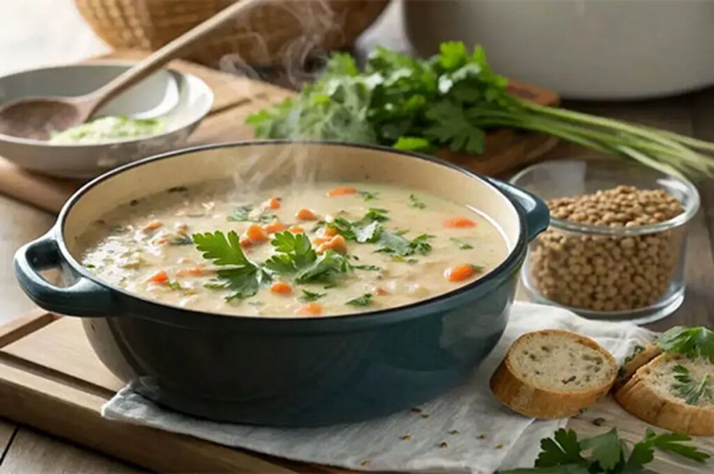 سوپ ماست و گشنیز، نسخه خوشمزه کاهش وزن