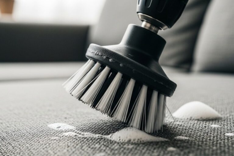 آموزش نصب فرچه مبل شویی روی دریل