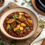 دستور طلایی واویشکا بادمجان با گوشت چرخ‌کرده