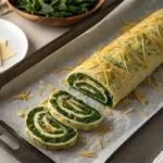 دستور ساده رولت اسفناج و پنیر؛ جایگزین سالم پیتزا