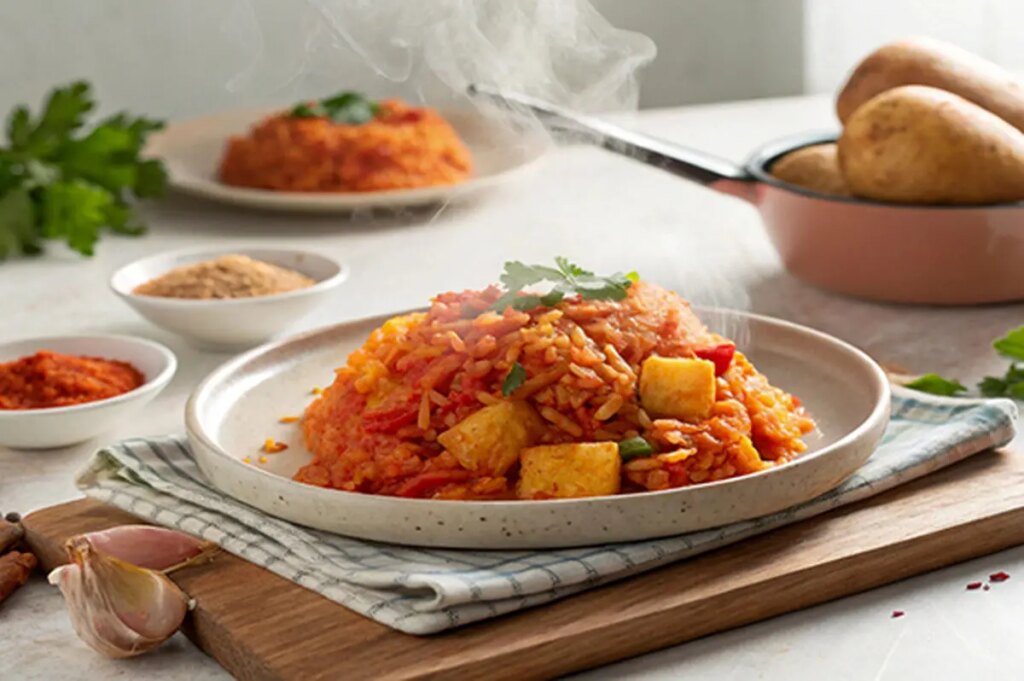 طرز تهیه دمپخت سیب‌زمینی خوش‌رنگ و خوشمزه