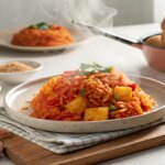 طرز تهیه دمپخت سیب‌زمینی خوش‌رنگ و خوشمزه