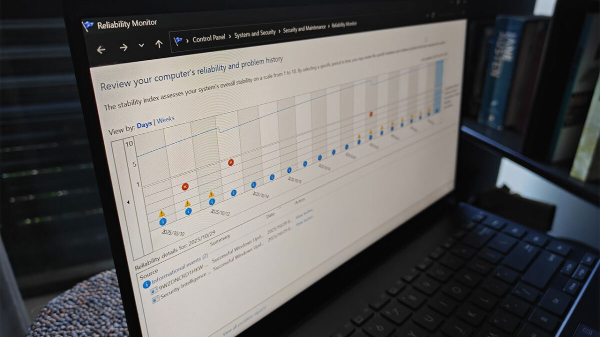 عیب یابی ویندوز با Reliability Monitor؛ ابزار پنهانی که اکثر کاربران نمی‌شناسند!