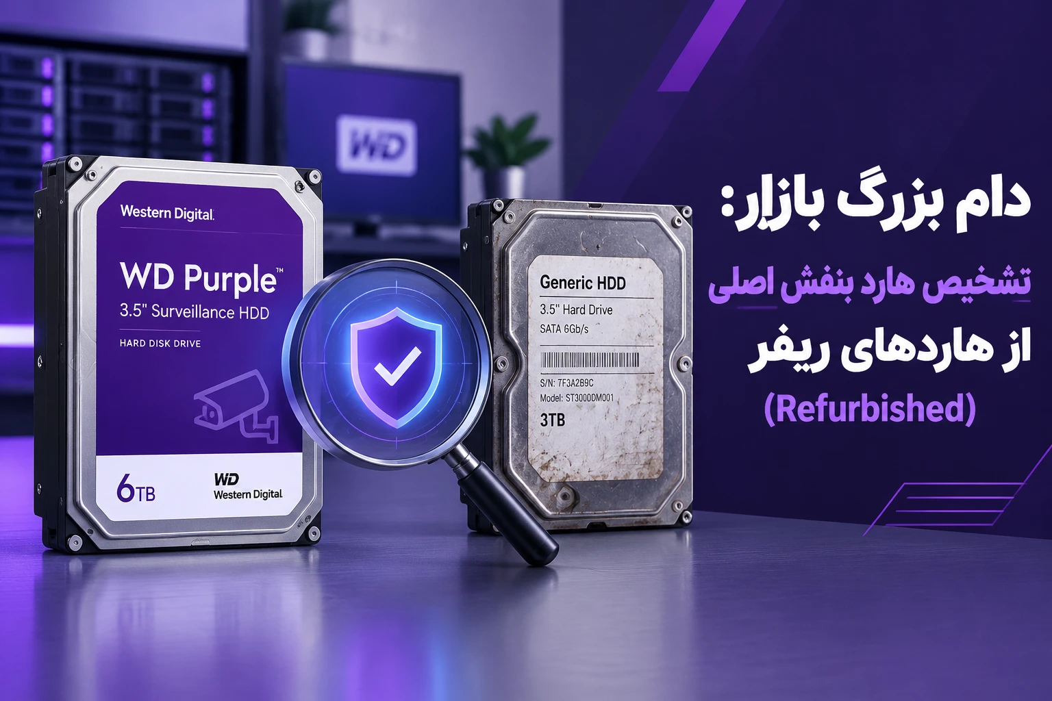 تشخیص هارد بنفش اصلی از هاردهای ریفر