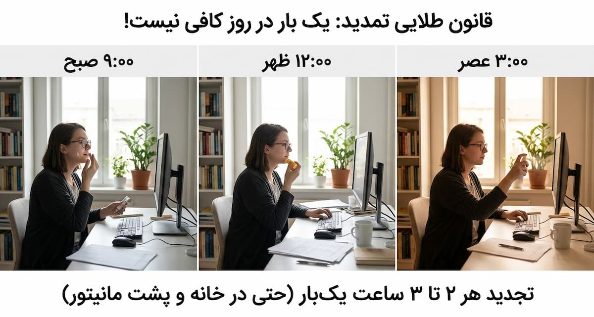 قانون طلایی تمدید یک بار در روز کافی نیست!